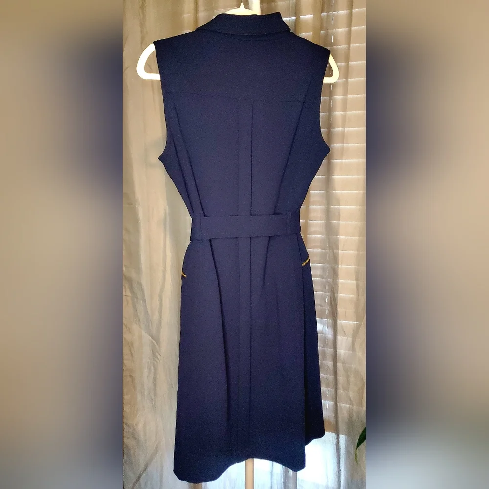 Calvin Klein Moto Sleeveless Sheath Dress - Picture 5 of 17